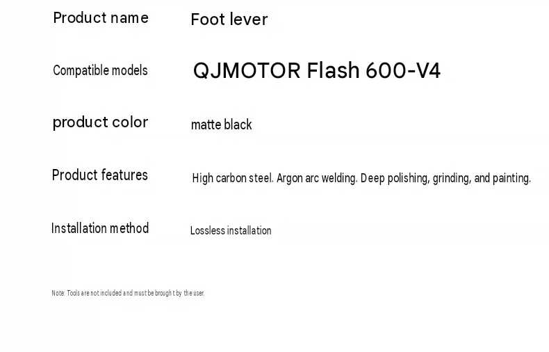 For Front & Rear Shift Foot Lever, Shifter & Brake Lever Compatible with 2026 SRV 600 V4 Cruise Motorcycle