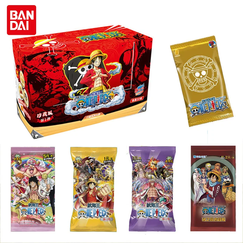 One Piece Collections rare cards box Anime Luffy Zoro Nami Chopper TCG Game collectibles card Battle for Child Birthday gift Toy