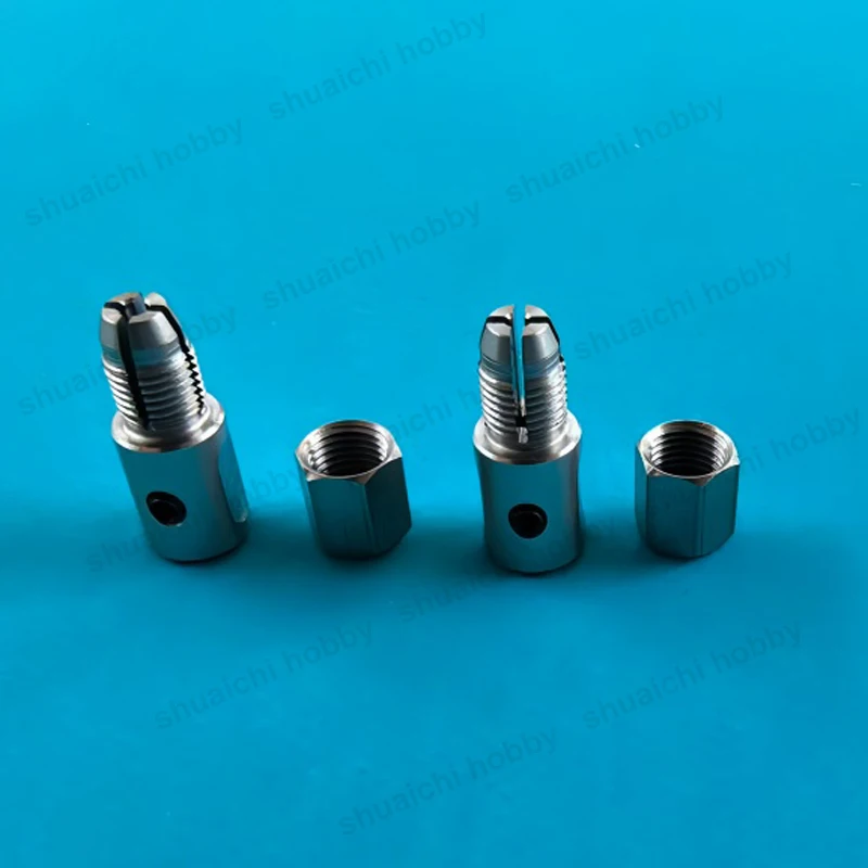 2PCS 4-2mm/4-1.5mm Stainless Steel Coupling High-Precision Motor Drive Shaft Connector Parts for Mini Hydro Electric Boat Model