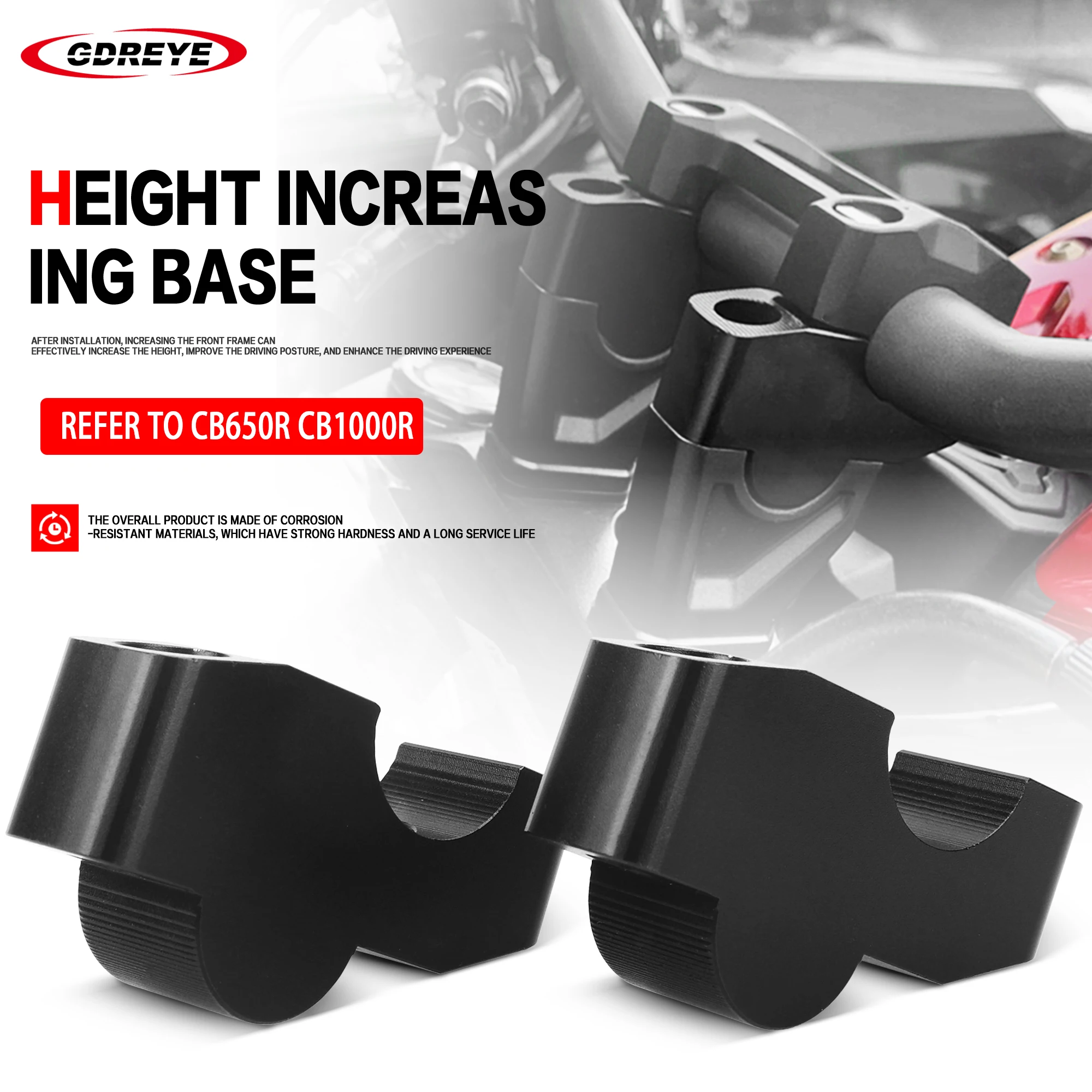 لهوندا CB650R 2019-2023 CB1000R تمديد محول دراجة نارية CB 650 R CB 1000 R cb650r المقود الناهض بار جبل مقبض المشبك