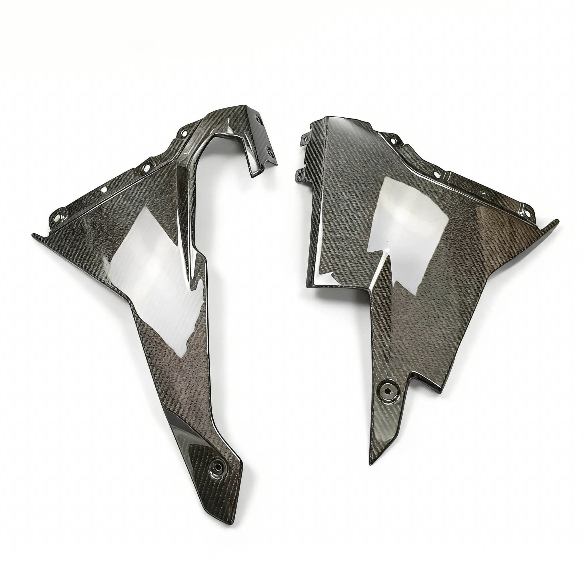 

Motorcycle Real Dry Carbon Fiber Fairing Panel Cowling For Triumph Daytona 660 2024 2025 Side Lower Belly Pan Cover Protector