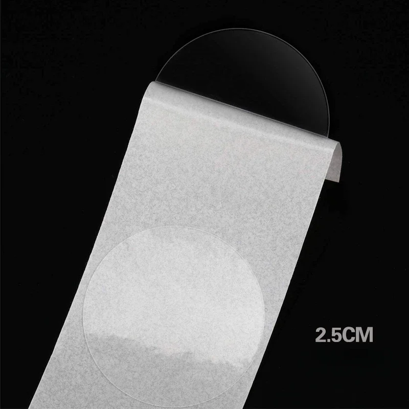 500 stks/rol Transparant Pakket Seal Sticker 2/2.5/3 cm Lijm Kpop Photocard Pakket Ronde Sticker geschenkdoos Seal Sticker