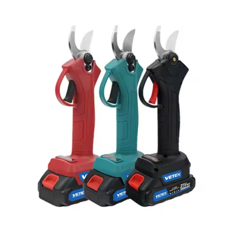 กรรไกรตัดแต่งกิ่งไม้ไร้สาย Vetex รุ่น PS-D-2125 แบบไร้แปรงถ่าน ใช้กับแบตเตอรี่ 21V สำหรับตัดแต่งกิ่งไม้ผลไม้