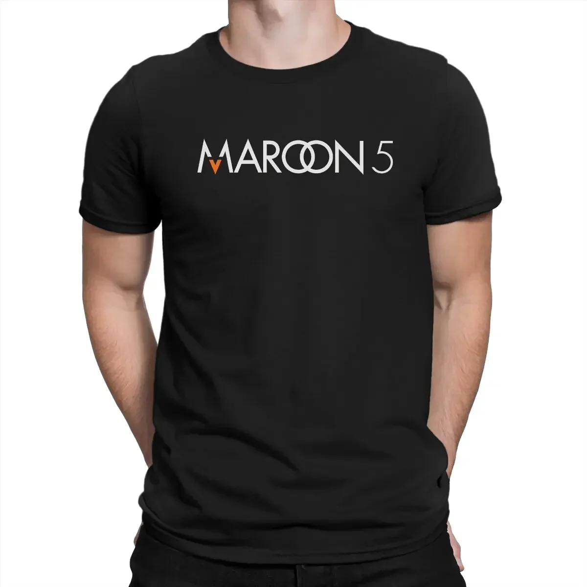 

Men's Logo T Shirts Maroon 5 Cotton Clothes Leisure Short Sleeve O Neck Tees Gift Idea T-Shirts