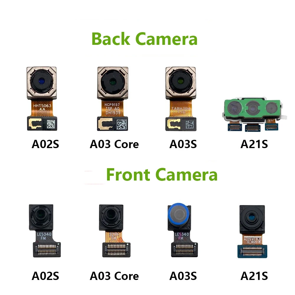 For Samsung Galaxy A02 A02S A03 Core A03S A12 A21 A21S Rear Front And Back Camera Module Flex Cable