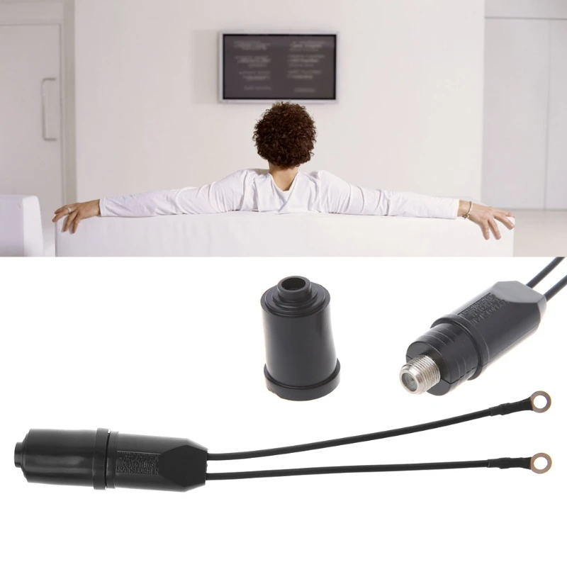 1PCS เสาอากาศทีวี 300-75 OHM COAXIAL CABLE Matching UHF/VHF/FM