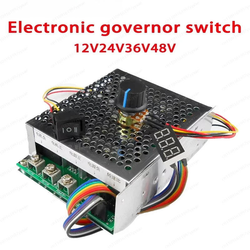 Pulse Width Modulation Speed Controller, DC Motor Digital Display, 0 ~ 100% Adjustable Drive Module Input MAX60A 12V 24V 48V