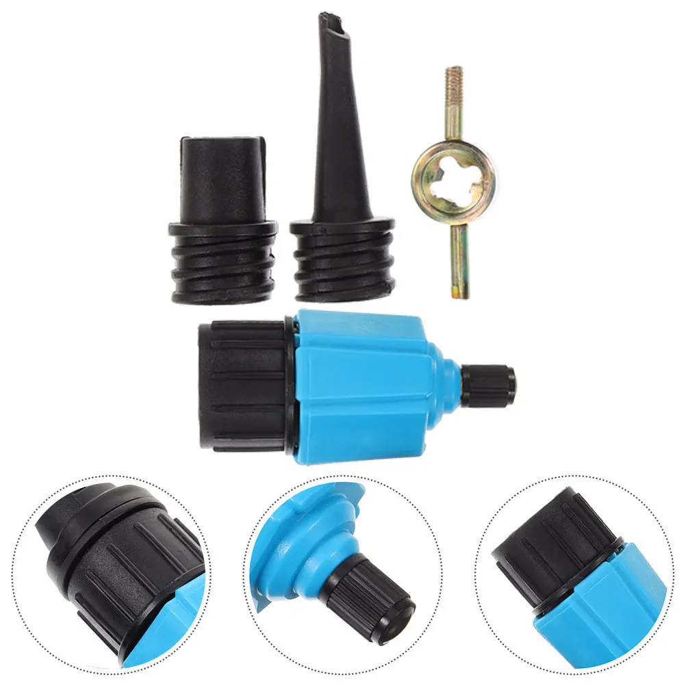 

1Set Kayak Air Valve Adapter Inflatable Pump Nozzle Multi-Functional Kit for Paddle Board Boat Air Mattress with Quick Connect