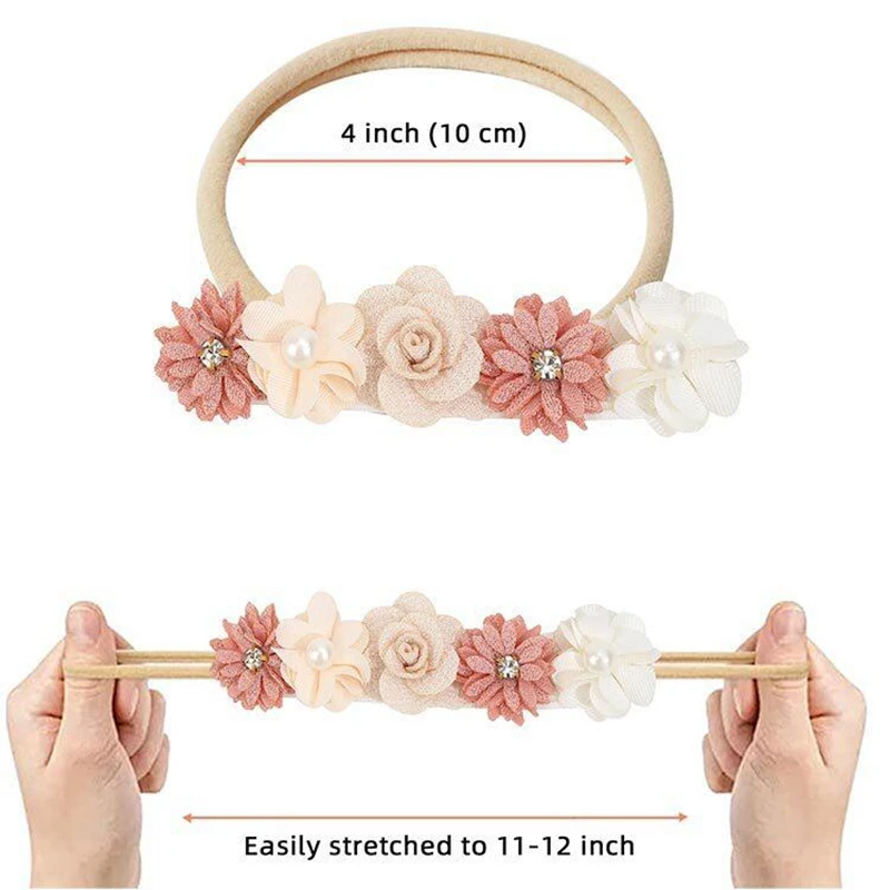 1pcs/3pcs Baby Girl Headband Cute Baby Elastic Hair Band Newborn Head Flower Toddler Headband Headwear Kids Accessories