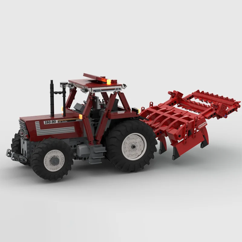 

1001PCS MOC Transporter Fiatagri 180-90 DT Turbo Technology Model Building Blocks Stacking Bricks Creative Toys Kid Gift Diy