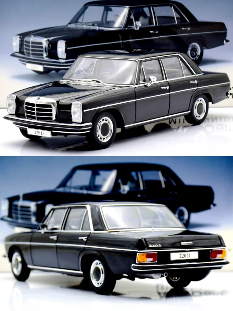 Autoart 1:18 220D W115 Limousine Alloy Fully Open Simulation Limited Edition Alloy Metal Static Car Model Toy Gift