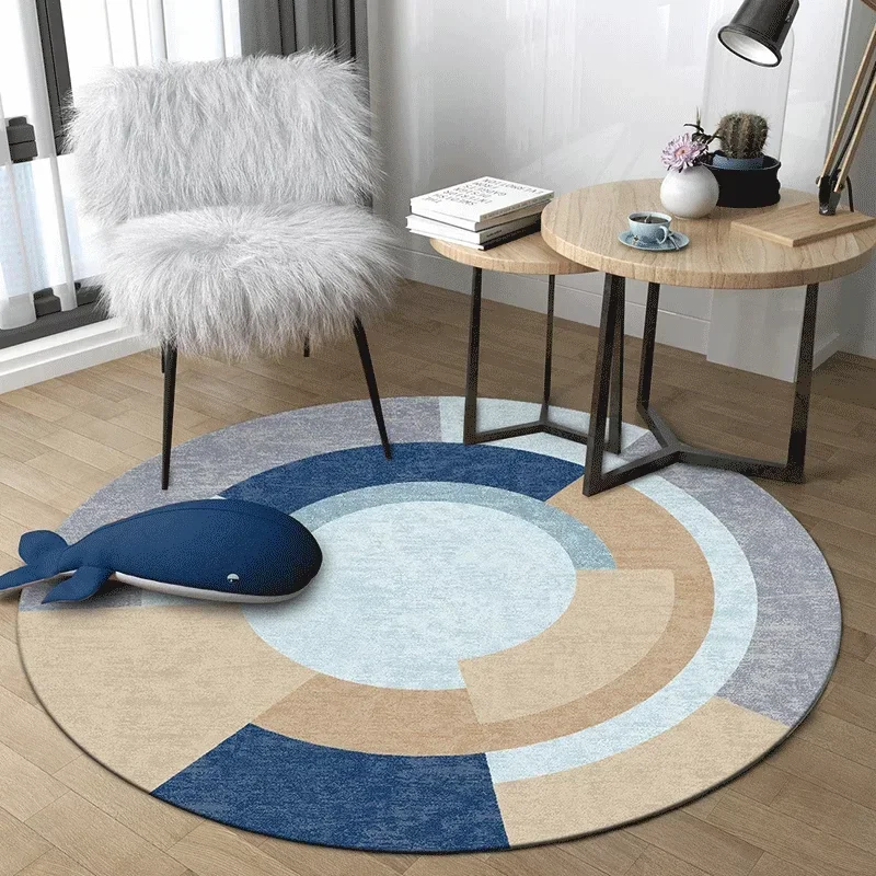 

Modern Round Living Room Carpet Nordic Style Light Luxury Bedroom Bedside Rug Home Simple Sofa Coffee Table Floor Mats Ковер 러그