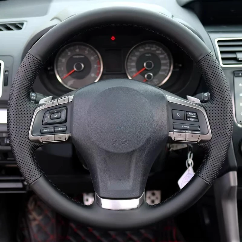 

Hand-Stitched Non-slip Nappa Leather Steering Wheel Cover For Subaru Forester Outback XV Legacy Car Interior Accessories