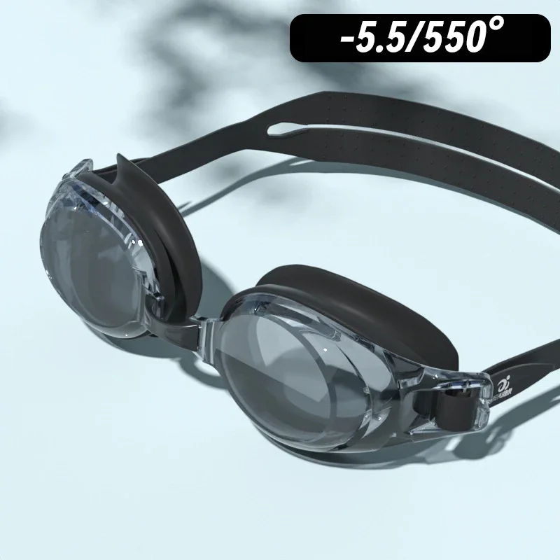NONE 0 bis 9,0 Erwachsene Myopie Schwimmbrille Silikon Wasserdicht Antibeschlag Dioptrien Schwimmbrille Benutzerdefinierte Verschiedene Links Rechts Augen Grad 8