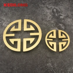 KEDLO Furniture Hardware Semicircular Ring Hollow Light Luxury Handle Kitchen Cabinet Gold Handle Drawer Wardrobe Handle