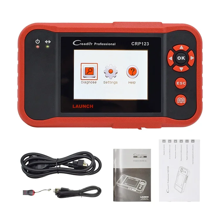 LAUNCH X431 CRP123 OBD2 Scanner Engine ABS SRS Transmission Car Diagnostic Tool Automotive Scan Tools Code Reader Free Update