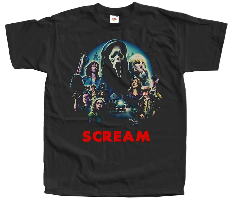 SCREAM V1 T SHIRT Horror Movie Poster BLACK All Sizes S to 5XL