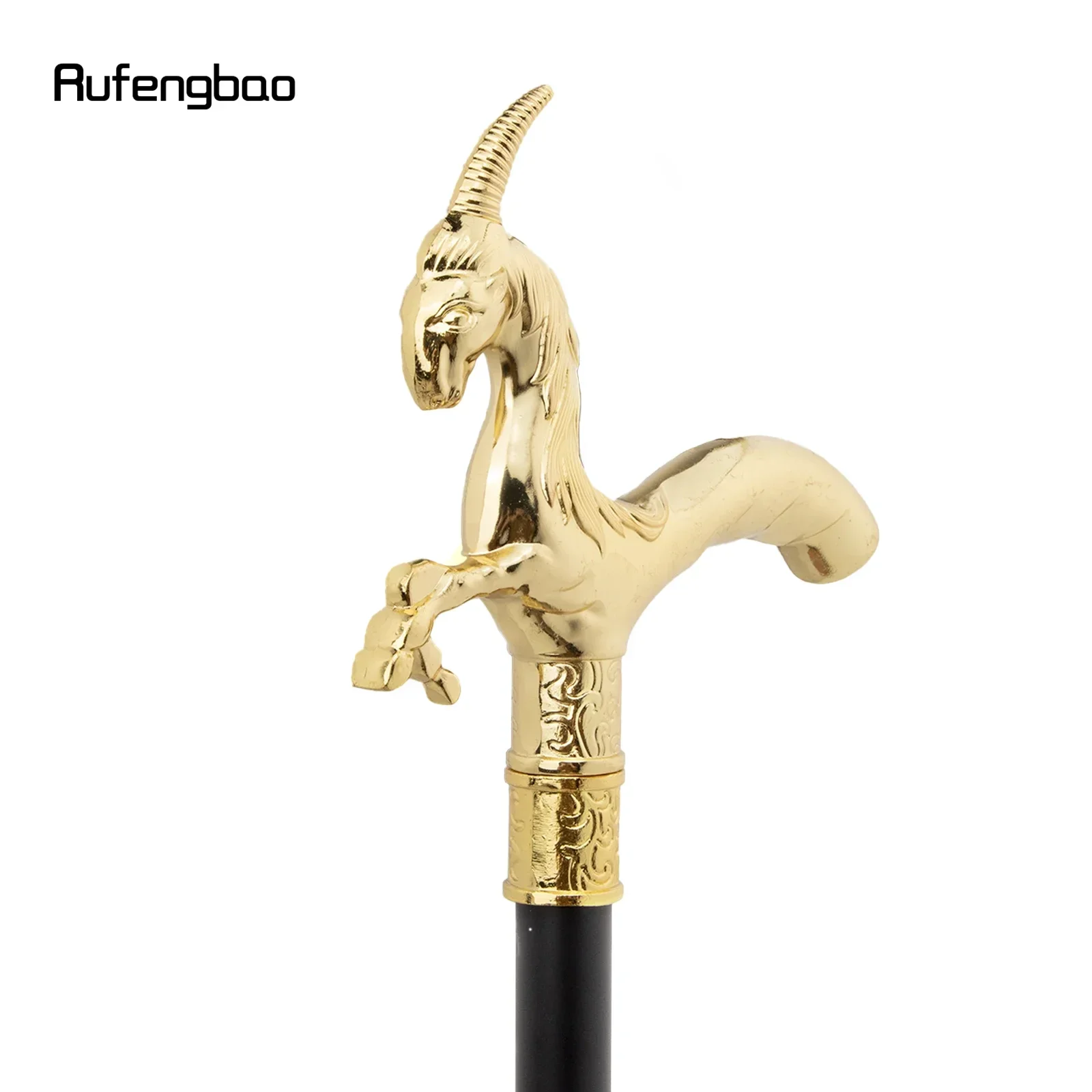 ไม้เท้าเดินแฟชั่นลายสัตว์ป่าชนิดเดียว ลายหญ้าแพะทอง สำหรับตกแต่ง คอสเพลย์ ปาร์ตี้ ไม้เท้าฮาโลวีน ไม้เท้ายาว 93 ซม.