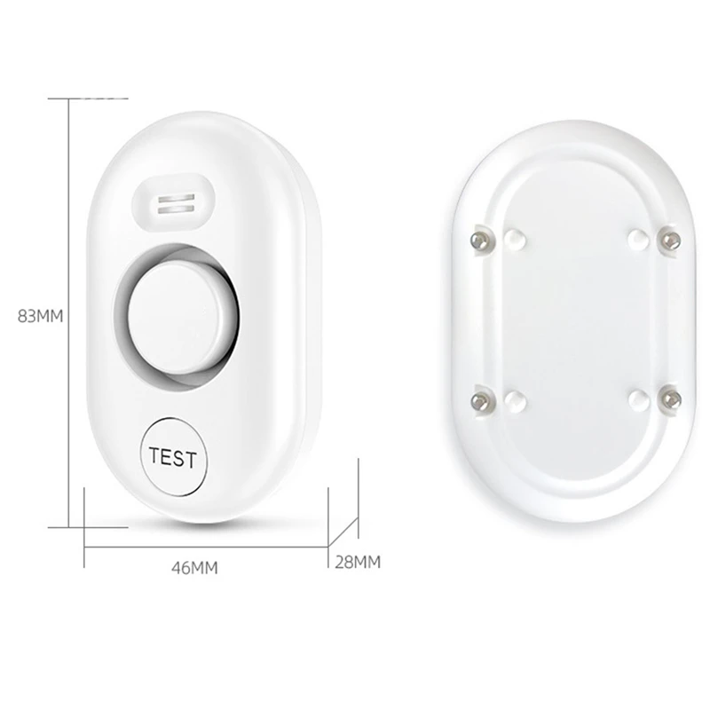 Water Leak Detector Sensor Alarm: Home Water Flooding Monitor Smart Sink Overflow Monitoring Warning For Basement Floor