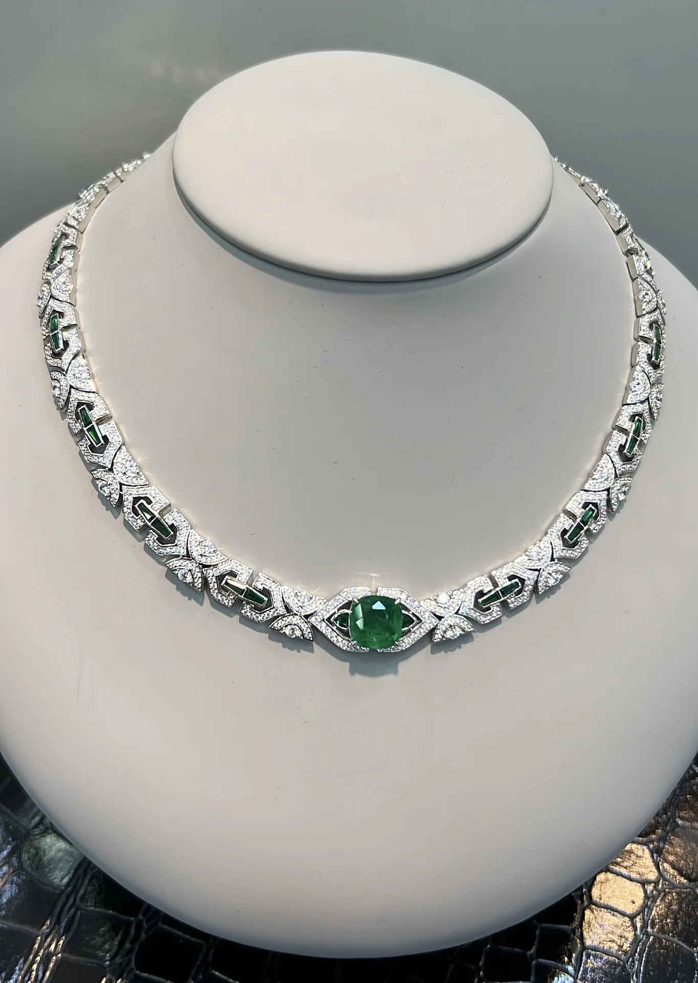 ZOCA Fashion 925 Sterling Silver Jewelry Emerald Necklace Ring Earring Bracelet Female Vintage Elegant Wedding Party Jewelry Set