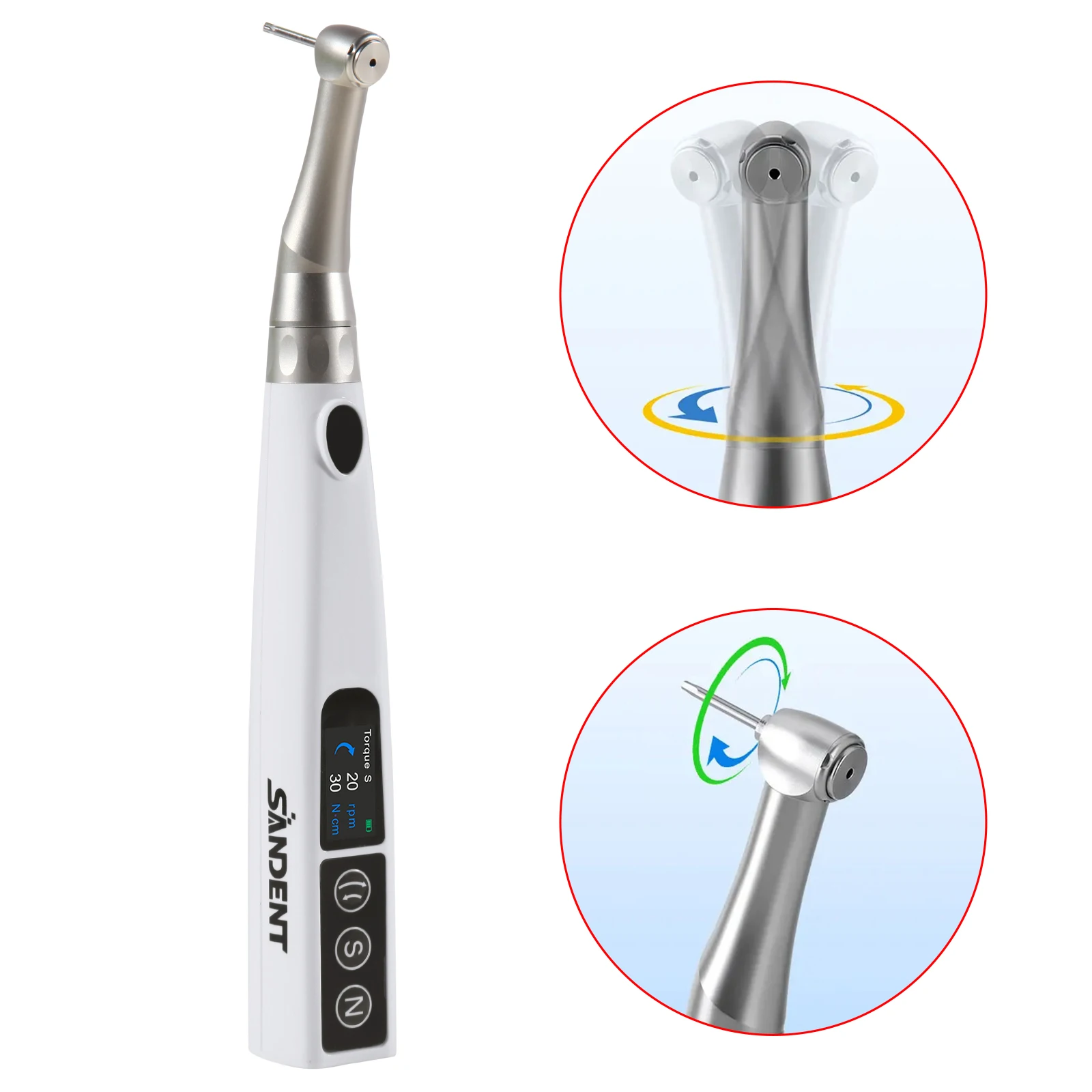 Kit di strumenti per chiave dinamometrica elettrica per impianti dentali wireless sterilizzabile 360 ° 16 driver ruotati inclusi