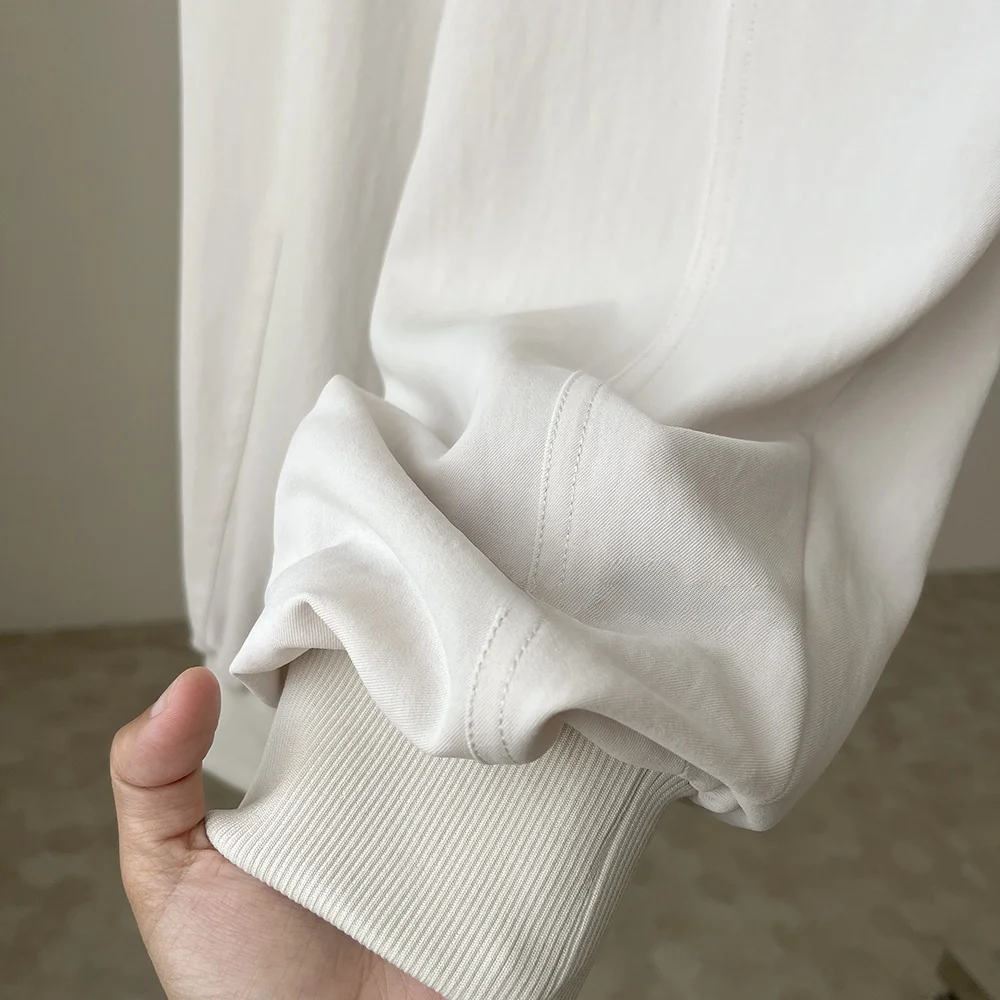 กางเกงลำลองทรงสลิมฟิตเอวยางยืดกางเกงขายาวอเนกประสงค์หลวมสบายสไตล์เกาหลีแฟชั่นฤดูร้อน 2024