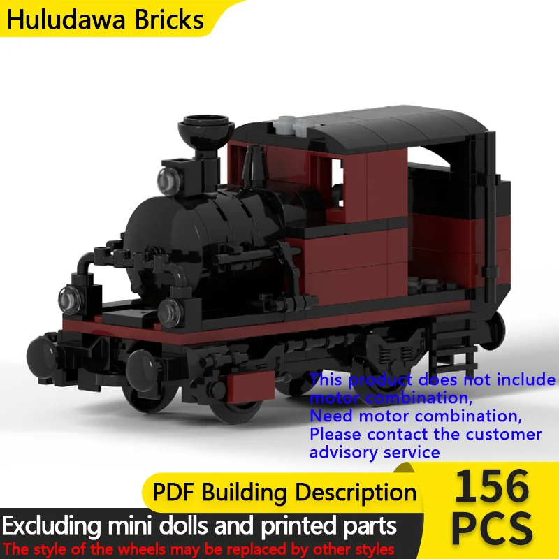 

City Car Model MOC Building Bricks Classic Small Steam Locomotive Modular Technology Children Holiday Gifts Assemble Toys Suit