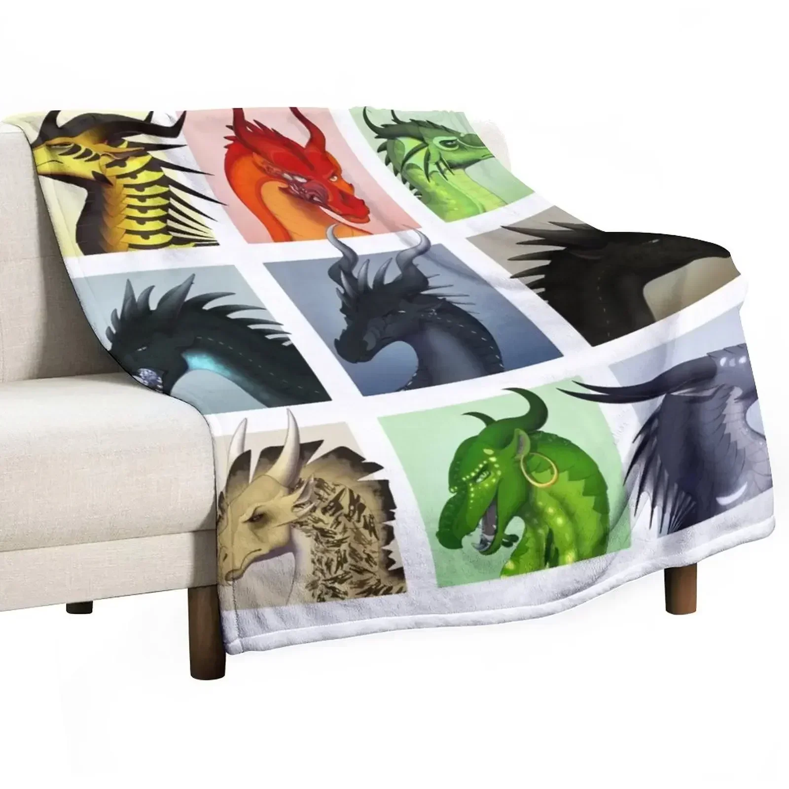 Wings of Fire - Bad Guys Throw Blanket Softest Custom Sofas Flannels Blankets For Baby funny gift Blankets