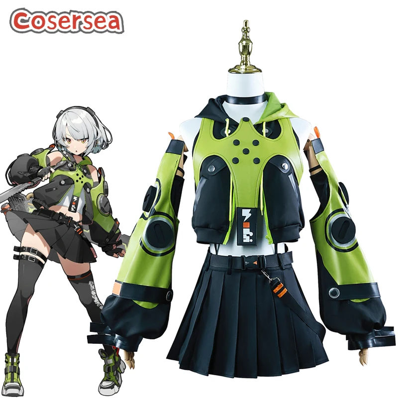 Cosersea Anby Demara Cosplay Costume Game Zenless Zone Zero Anby Demara Cosplay Costume Women Dress Halloween Cos Outfit Fullset