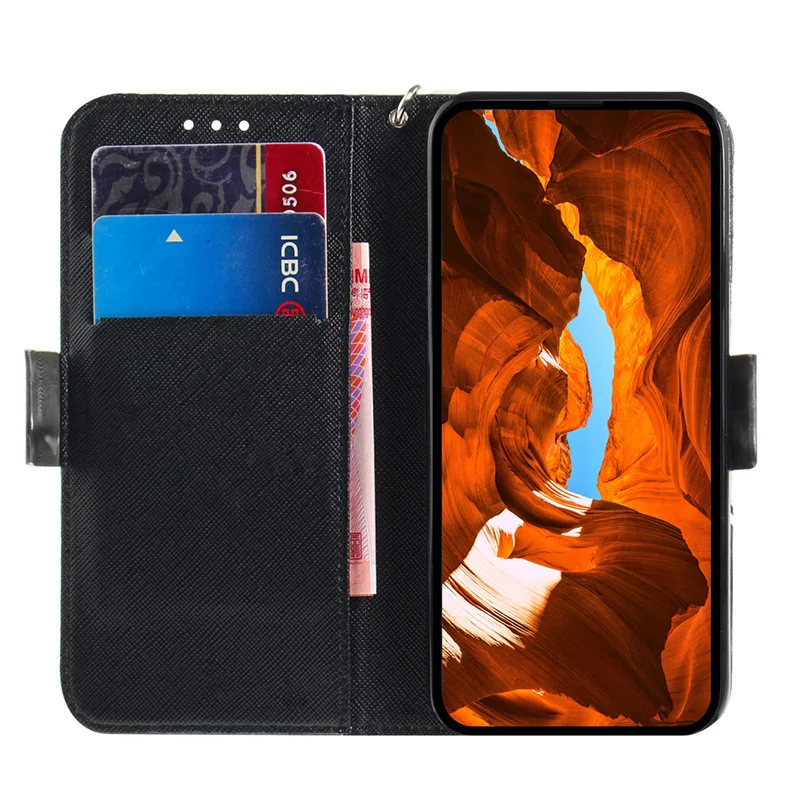 Huawei P Smart FIG-LX1 Case Painted Animal Leather Wallet Phone Case for Huawei P smart 2019 2021 2020 PSmart Z Protect Cover