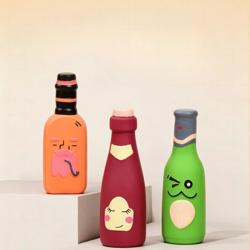 Juguete interactivo perro botella vino masticable limpieza dental púas - imagen 4