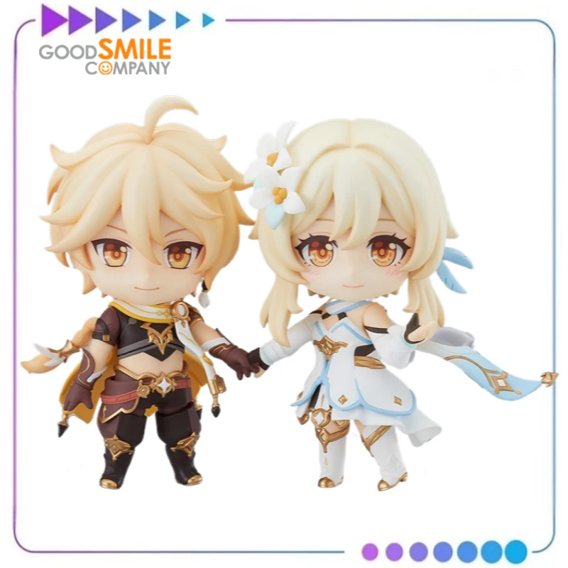 

【Оригинал】GSC Q-версия Genshin Impact 1717 Traveler Aether 1718 Traveler Lumine Фигурка Кукла Орнамент Игрушки Подарки