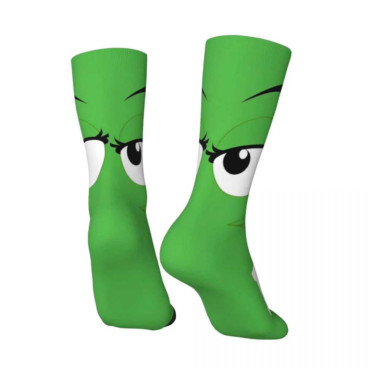 Green M Beans Socks Autumn Stockings Funny Men\'s Soft Breathable Socks Pattern Climbing Anti Slip Socks