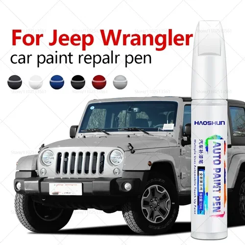 Imagen 1 del producto Para Jeep Wrangler 1987-2025 YJ YJ TJ JL pluma de reparación de pintura removedor de arañazos DIY accesorios para automóviles negro blanco azul amarillo
