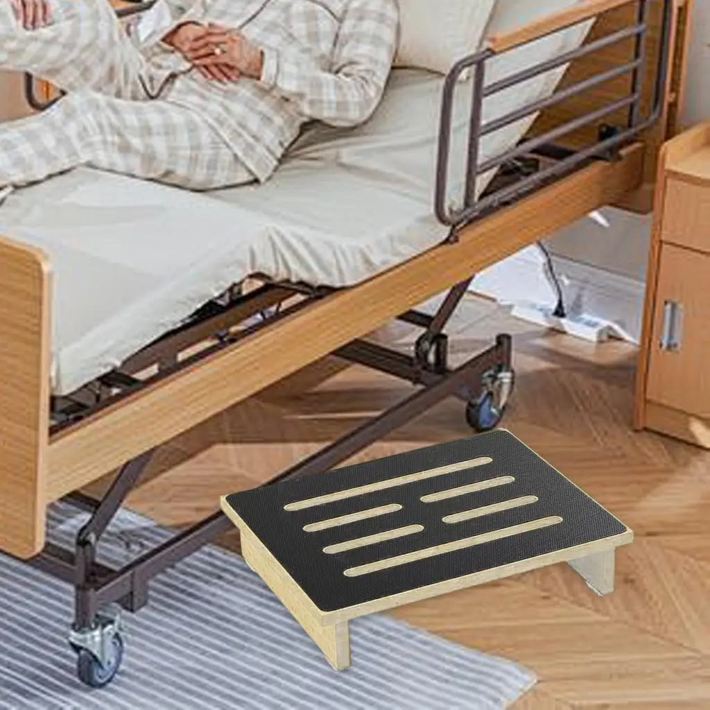 مسند قدم خشبي مضاد للانزلاق لسطح القدمين لغرفة النوم والمطبخ #1