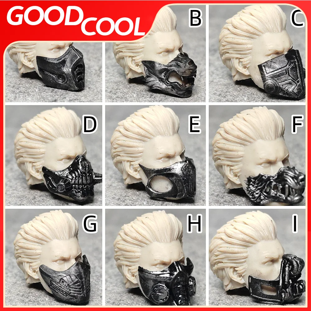 In Stock 1/12 Scale Fashion New Handsome Soldier Simulation Half Face Mask Model Accessories Fit 6 inch Action Figure Body