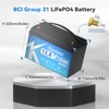 KEPWORTH 12V 135Ah LiFePO4 배터리 블루투스, 100A BMS, 캐러밴, 캠핑, 보트용 납산 배터리의 완벽한 교체 2