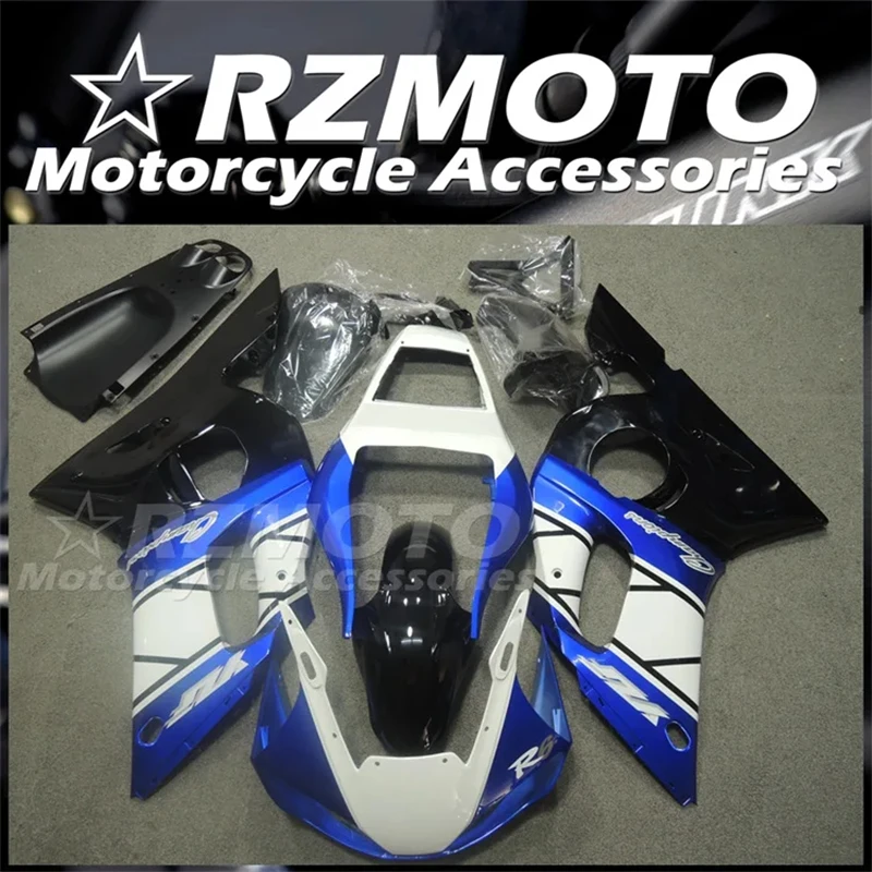 4Gifts New ABS Motorcycle Fairings Kit Fit For YAMAHA R6 1998 1999 2000 2001 2002 98 99 00 01 02 Bodywork Set Custom Blue White