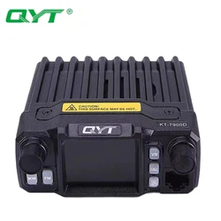 QYT KT7900D 2023 VHF UHF nowy Mini mobilny samochód Transceiver 4 zespoły mobilne radia 25W czterozakresowy 144 220 350 440MHz ciężarówka Ham Radio