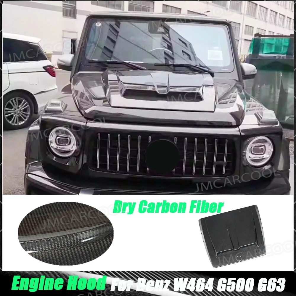 

Dry Carbon Fiber Engine Cover Hood Car Headliner Hood Cover Car Accessories Body Kit For Benz W464 G500 G63 For AMG 2019-2023