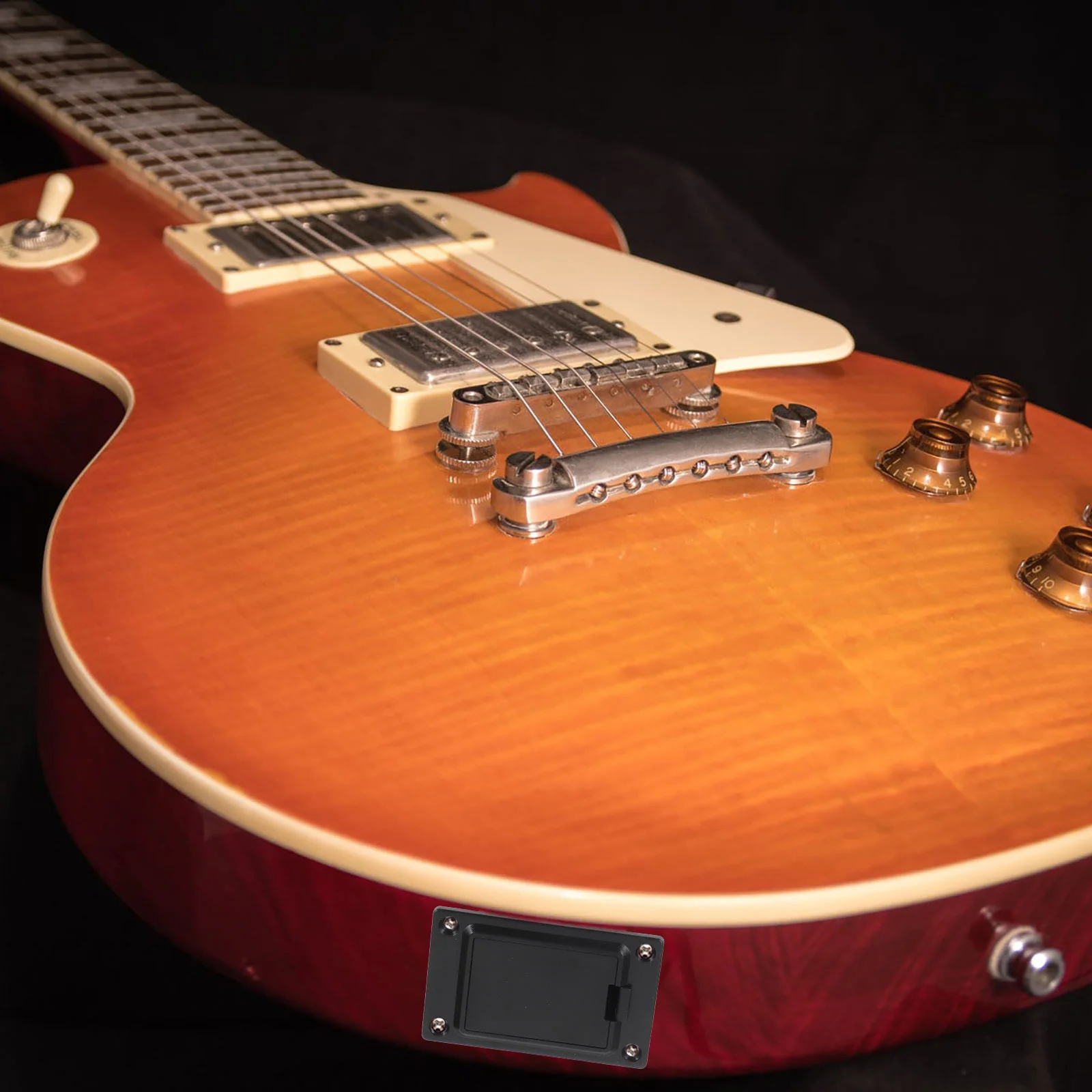 4 قطعة 9 فولت حامل أجزاء الغيتار تفاصيل رائعة سطح أملس مناسبة أداء المنزل الداخلي Ktv 9 فولت صندوق