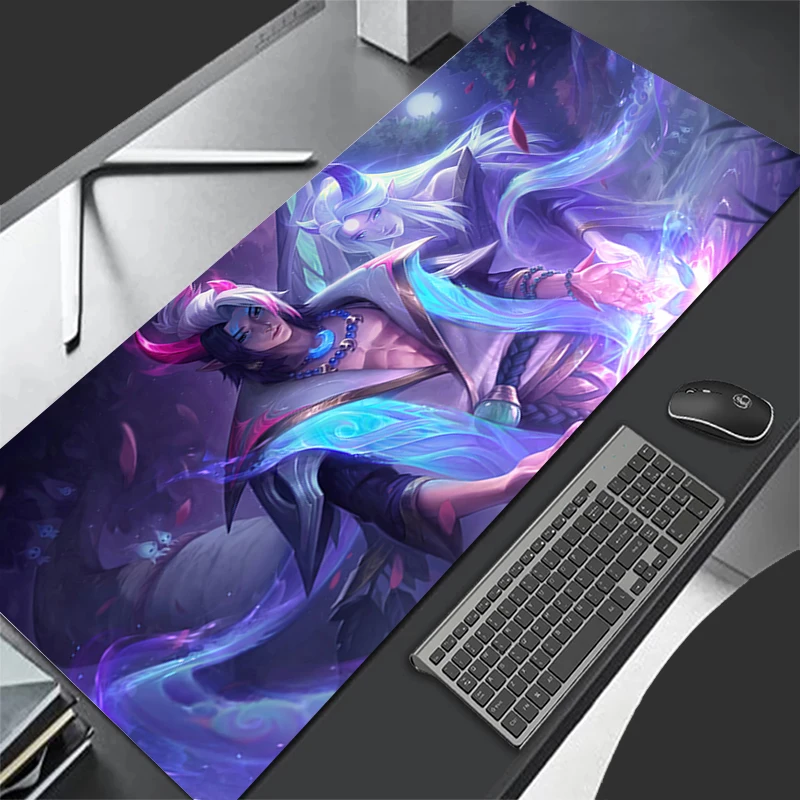 Mousepad Pattern Mouse Pad Desk Mat Computer Gaming HD Keyboard Pad Aphelios L-league Of Legends Rubber Mat Non Slip Mouse Mat