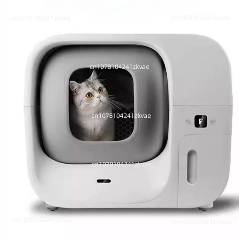 Smart Cat Litter Box, Oversized, Does Not Clip Cats, Closed, Splash-Proof, Fully Automatic Packaging, Toilet