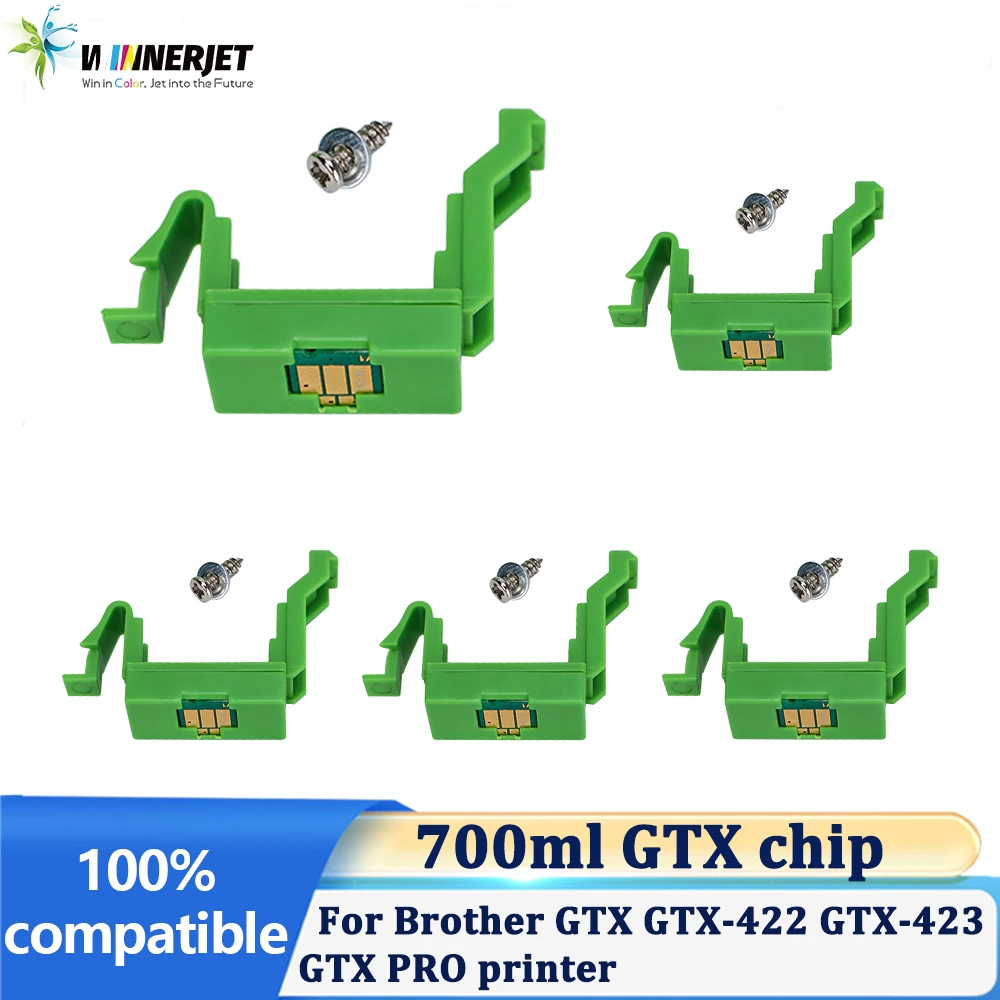 

Чип Winnerjet GTX 700 мл, одноразовый чип с гнездом для чипа для принтера Brother GTX GTX-422 GTX-423 GTX PRO