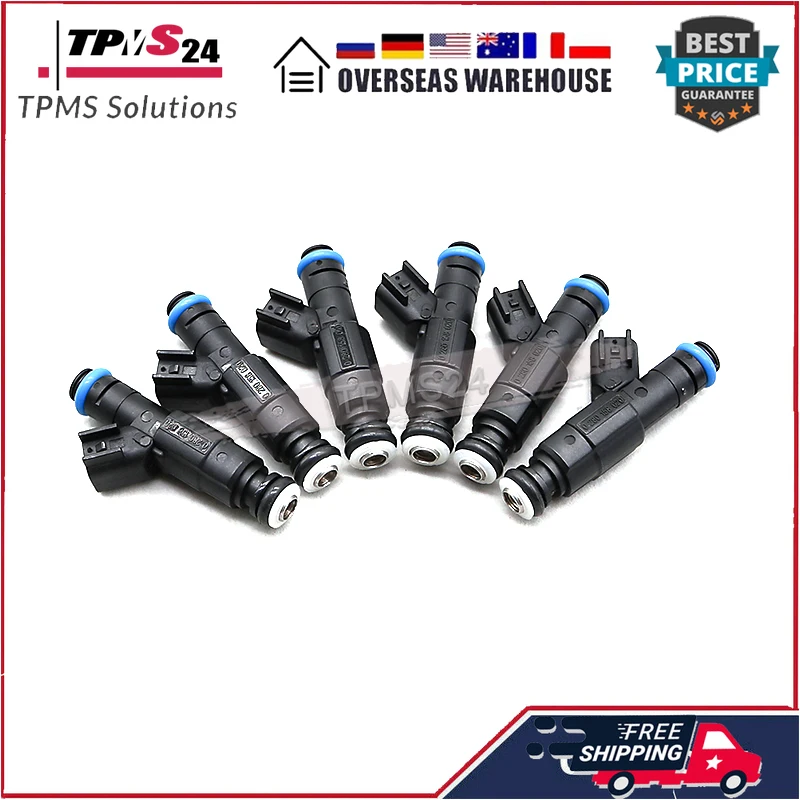 For Jeep Liberty Grand Cherokee Commander Dodge RAM 1500 Durango Dakota Nitro Mitsubishi Raider 0280158020 6Pcs Fuel Injector