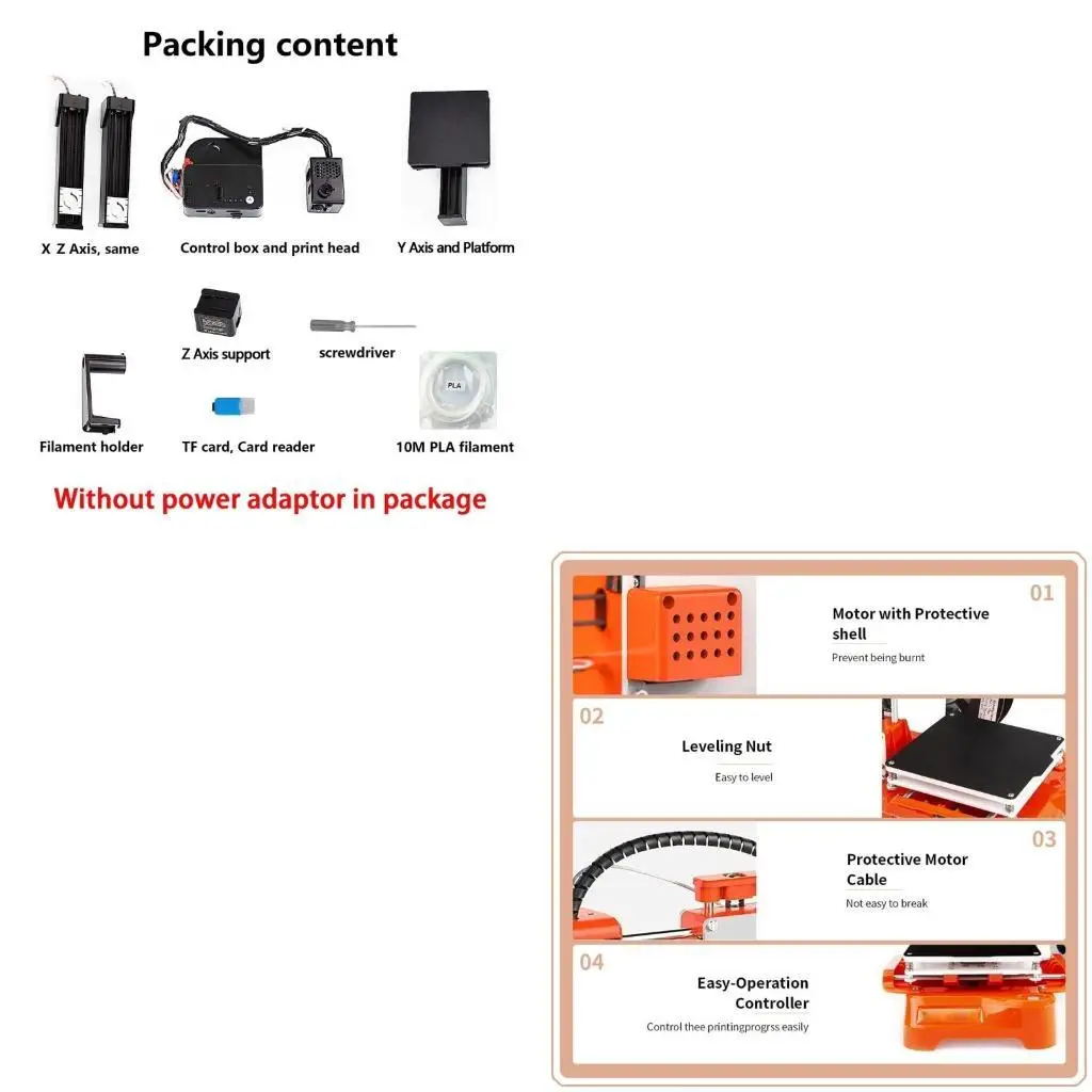 

652F Portable FDM -принтер для новых пользователей Эффективные отопления.