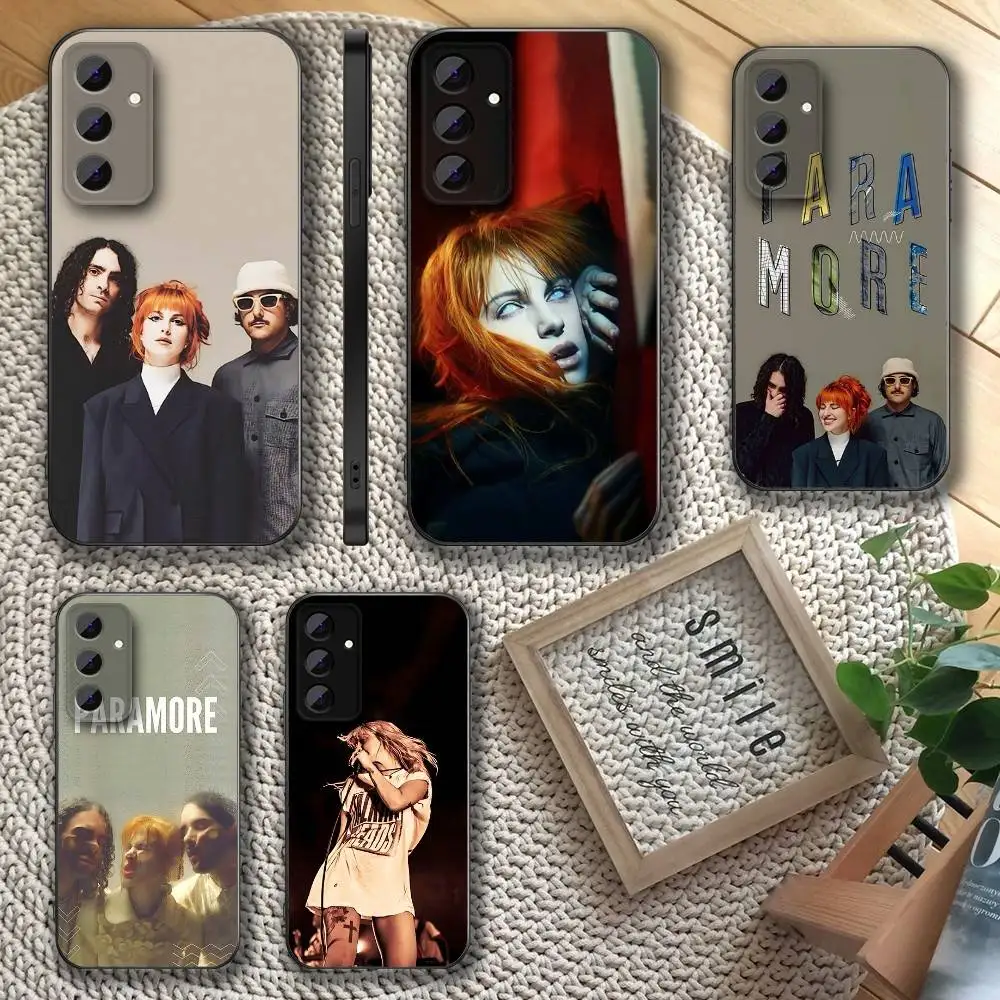 P-Paramore H-Hayley Williams Phone Case For Samsung S 25,24,23,22,30,21,10,9,Ultra,Plus,Lite,FE,4,5 G Soft Black Case