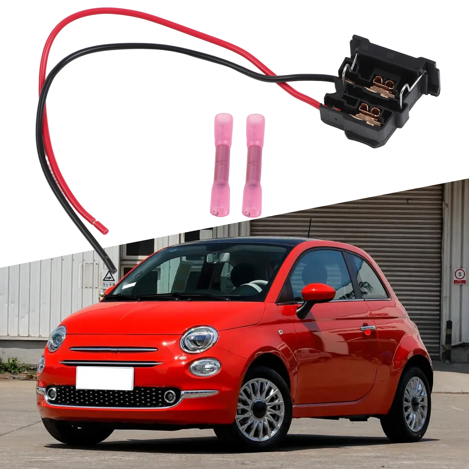 H7 Bulb Socket 51787491 51787492 Halogen Lamp Connector For Fiat 500 For Heck 312 For Fiat 500 For C For Abarth 595 695 C