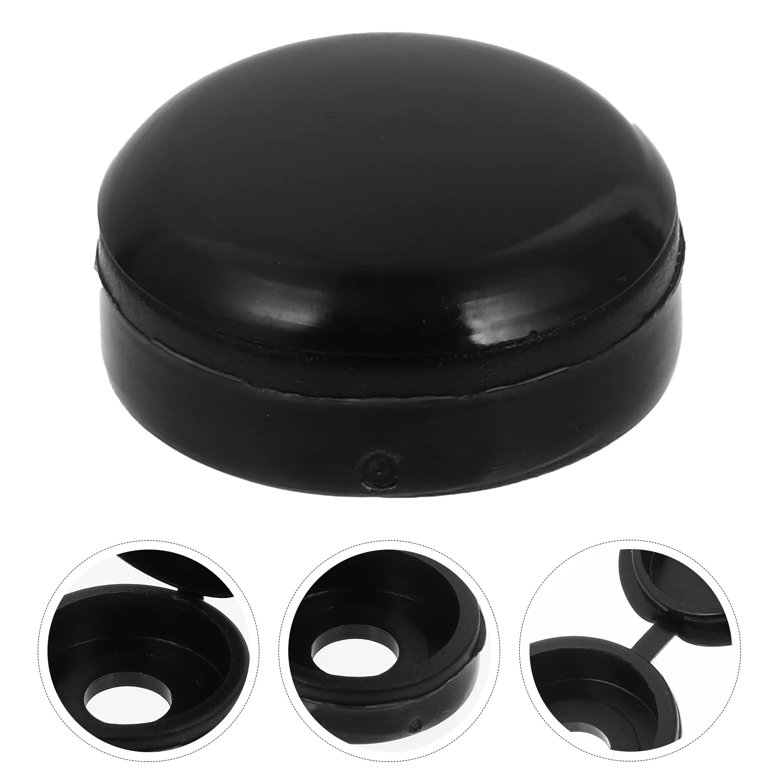 200Pcs Screw Snap Covers Plastic Protective Caps Durable Hinged Covers for Rust Prevention Furniture Walls Home Office School - Image 2