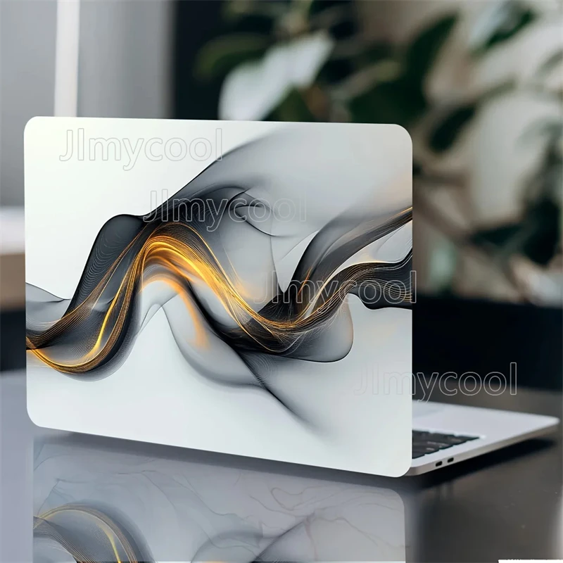 

2 Pack Marble Textured Laptop Art Decal Protective Case, Universal Netbook Skin Sticker Unrepeatable Make Tian's Laptop Skin